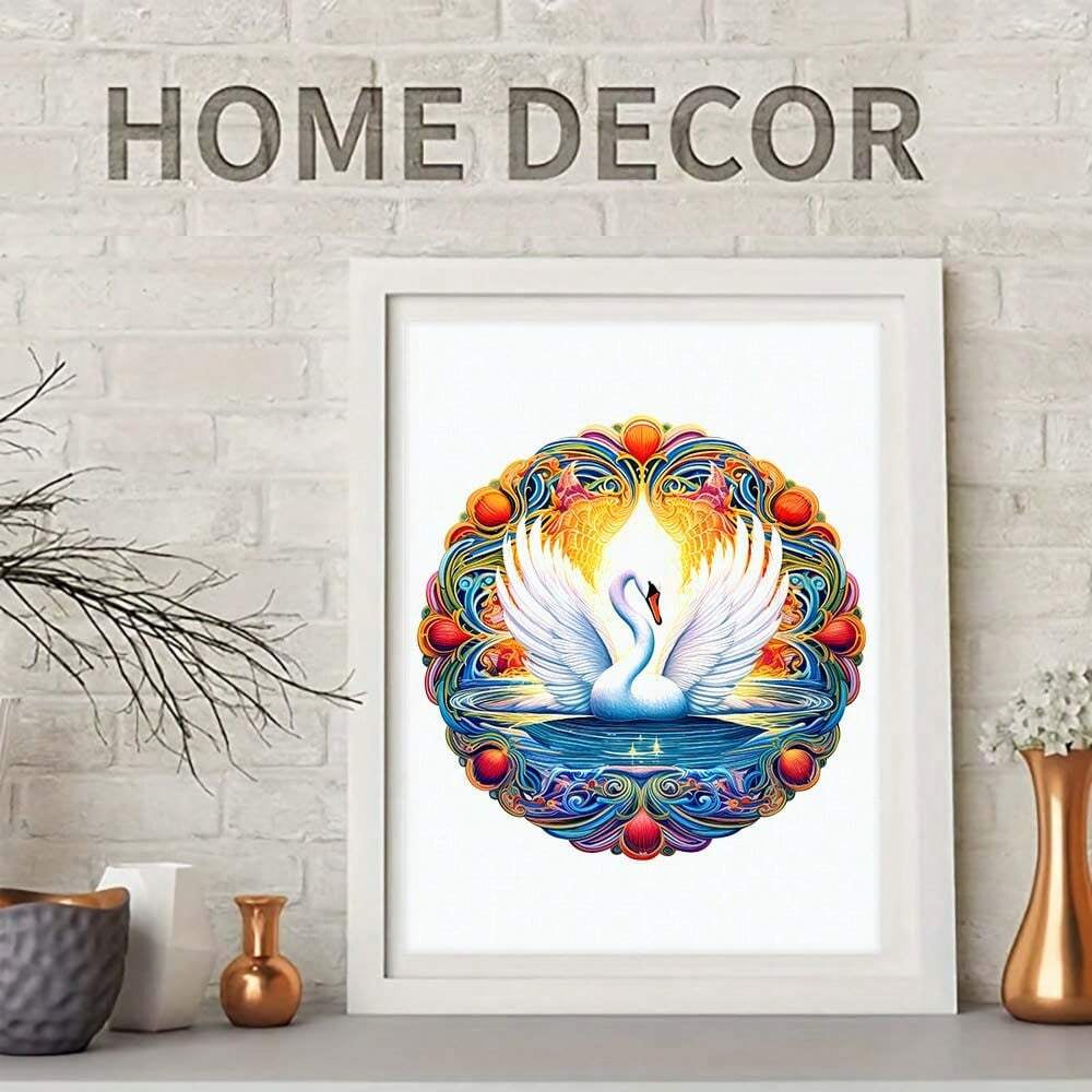 Beautiful swan - Wooden Jigsaw Puzzles - image 4