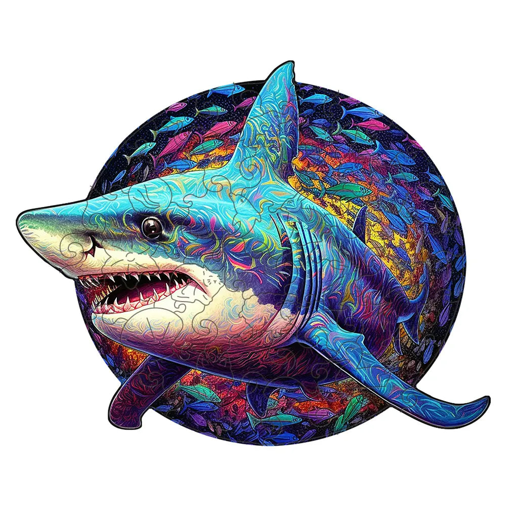 Shark - Wooden Jigsaw Puzzles - A3  - image 0