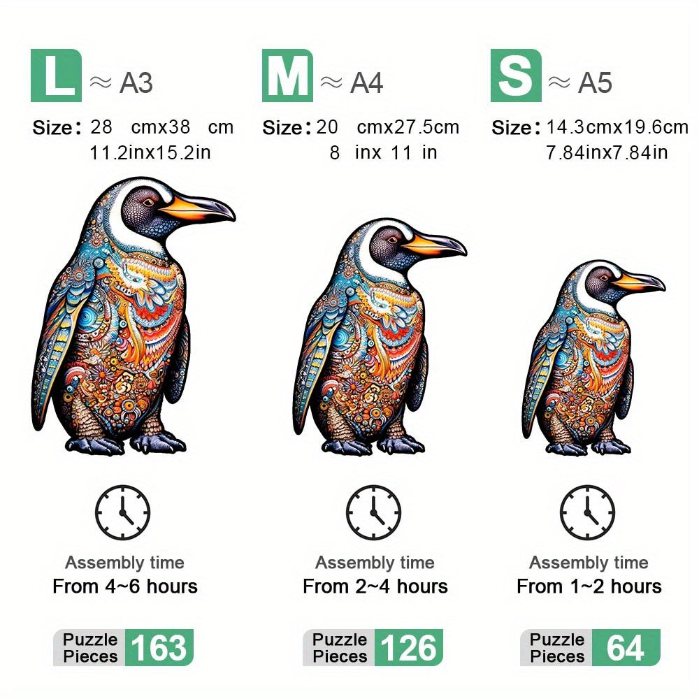 One Penguin - Wooden Jigsaw Puzzles - image 2