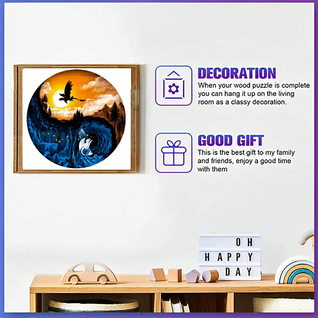 Yin Yang | Two Worlds - Wooden Jigsaw Puzzles - image 4