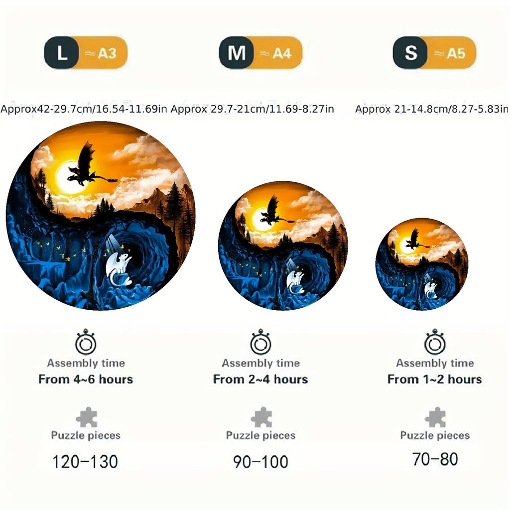 Yin Yang | Two Worlds - Wooden Jigsaw Puzzles - image 3