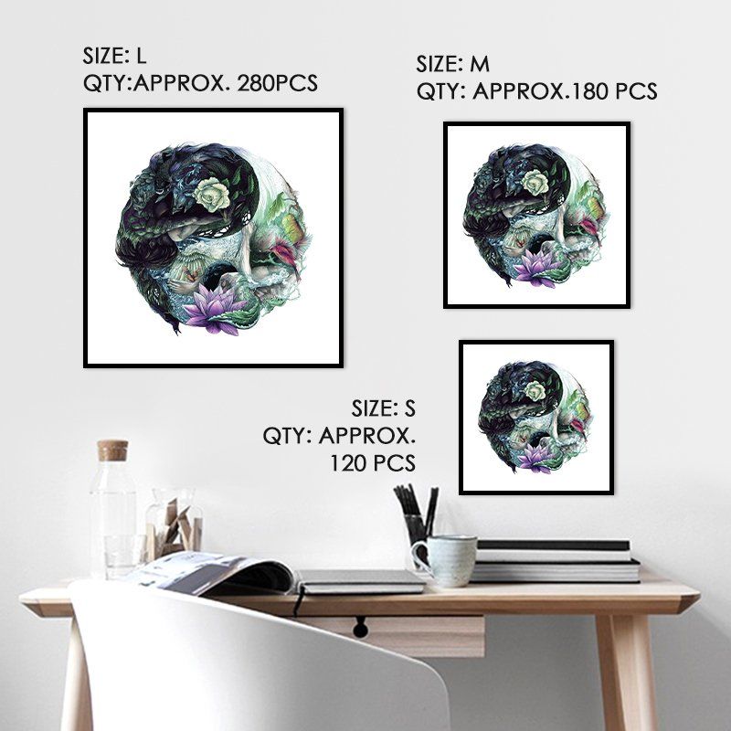Yin Yang-Angel and Devil Mandala - Wooden Jigsaw Puzzles - image 3