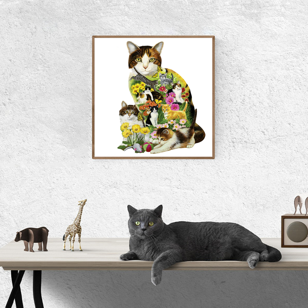 Cats And Butterflies - Wooden Jigsaw Puzzles - image 3