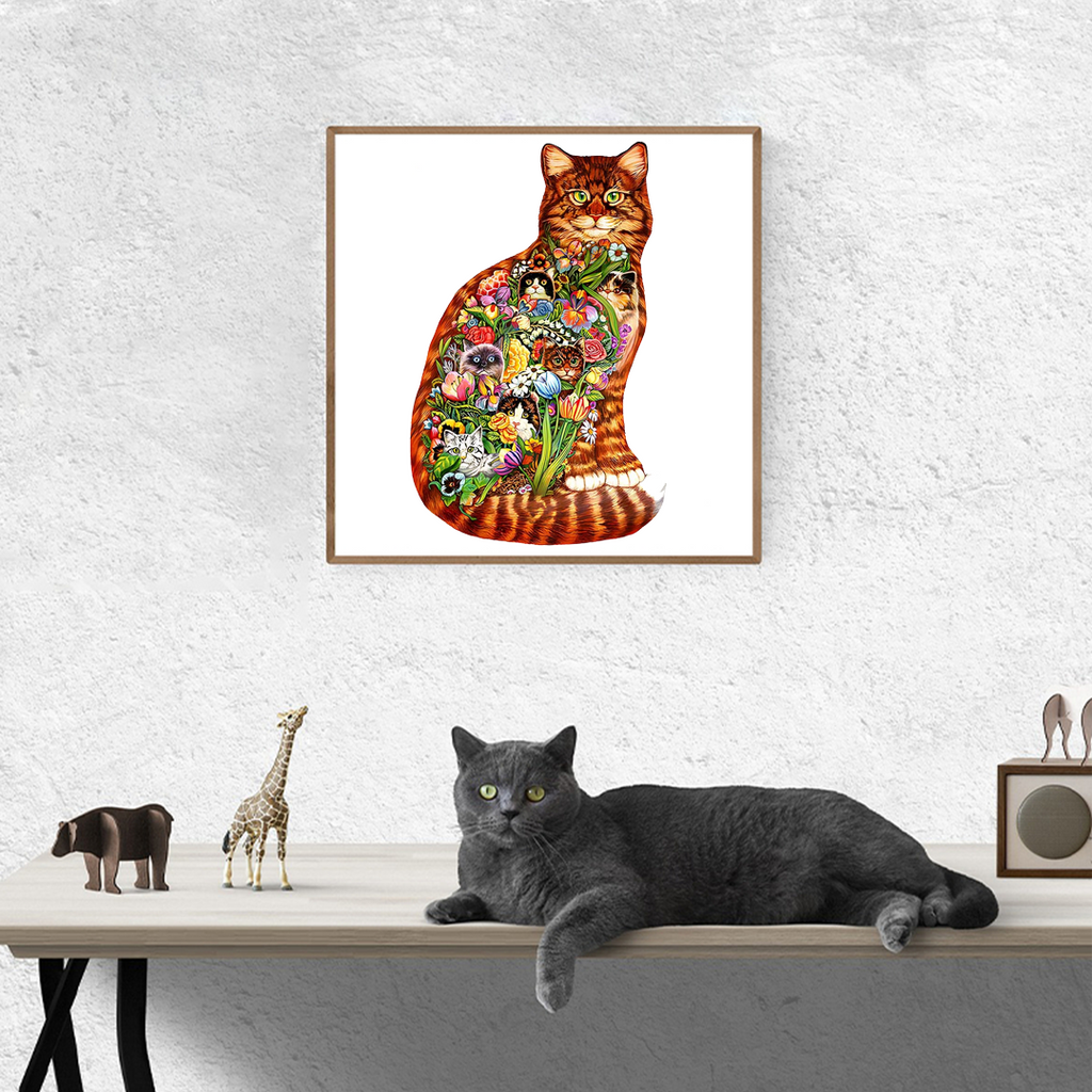 Kitten Peek-a-boo - Wooden Jigsaw Puzzles - image 3