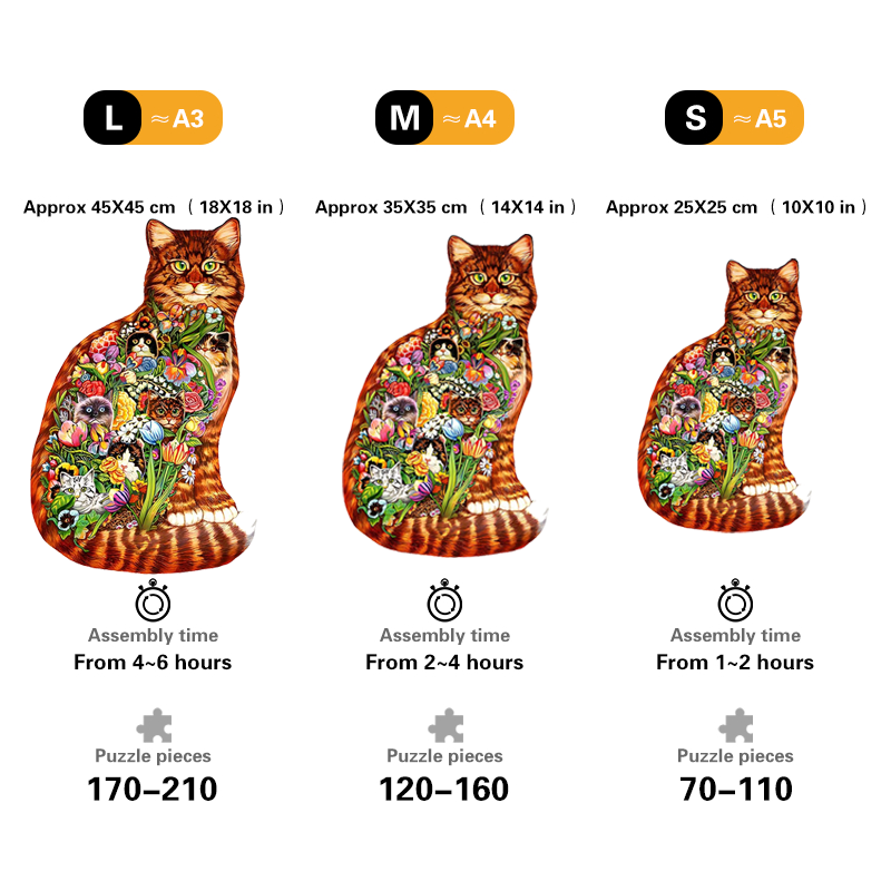 Kitten Peek-a-boo - Wooden Jigsaw Puzzles - image 1