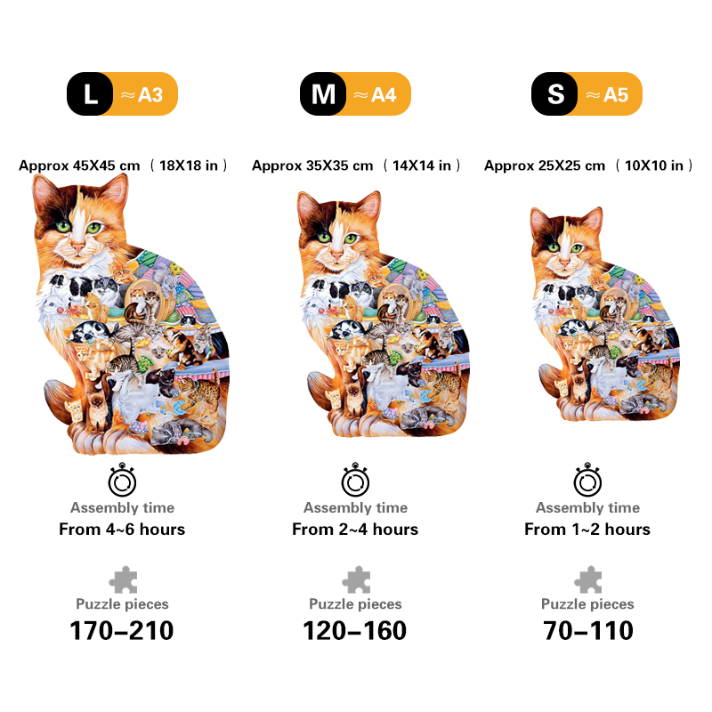 Cat World - Wooden Jigsaw Puzzles - image 1