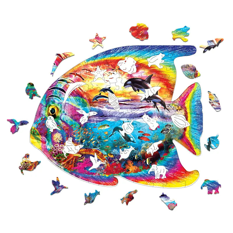 Rainbow Fish - Wooden Jigsaw Puzzles - image 1