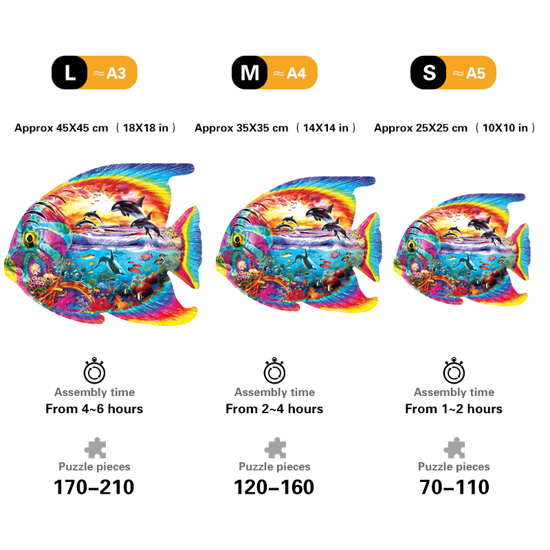 Rainbow Fish - Wooden Jigsaw Puzzles - image 2
