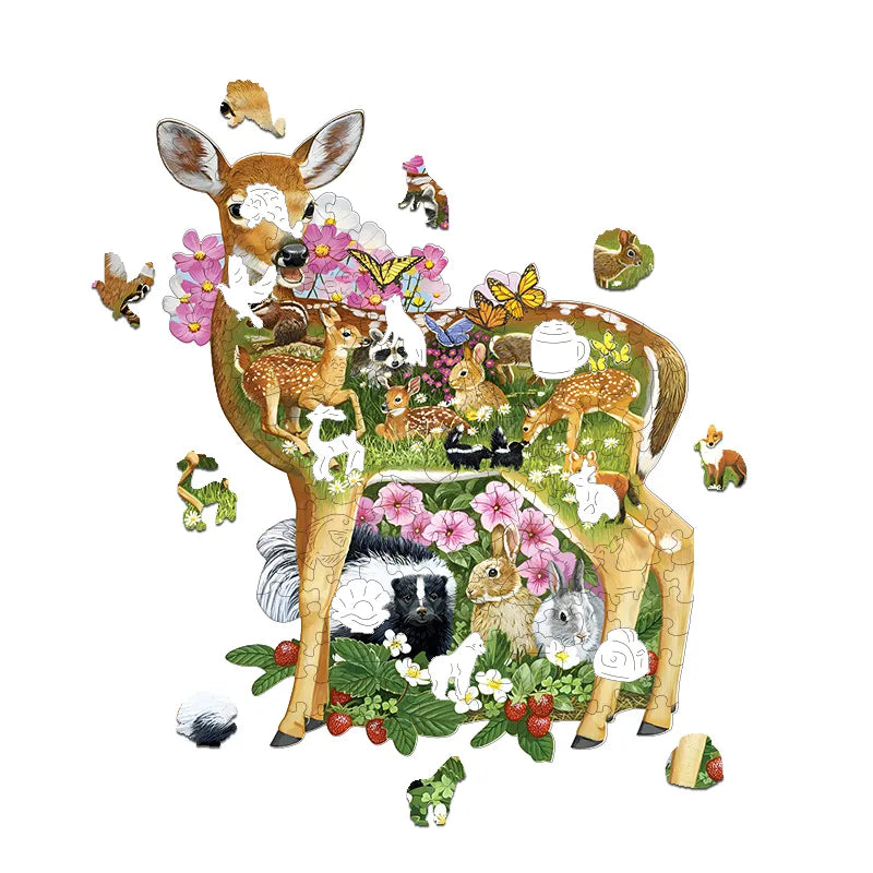Sika Deer - Wooden Jigsaw Puzzles - image 1