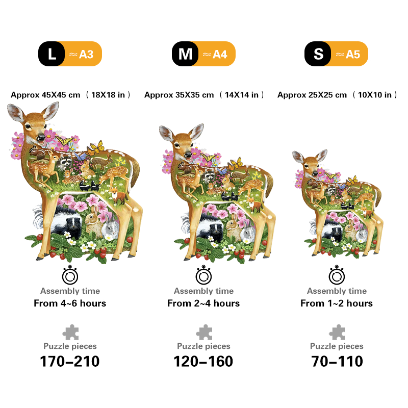 Sika Deer - Wooden Jigsaw Puzzles - image 2