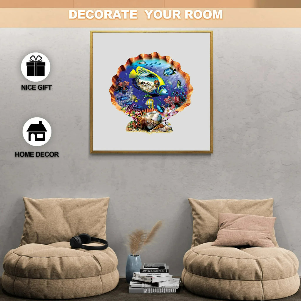 Colorful Seashell - Wooden Jigsaw Puzzles - image 3