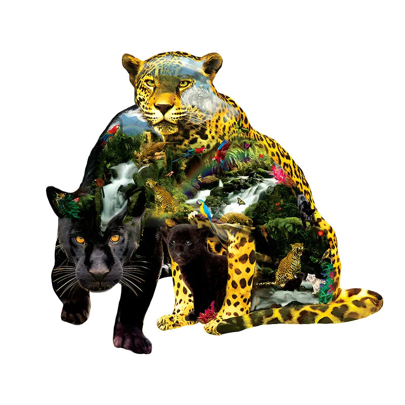 Leopard Homeland - Wooden Jigsaw Puzzles - A3  - image 0