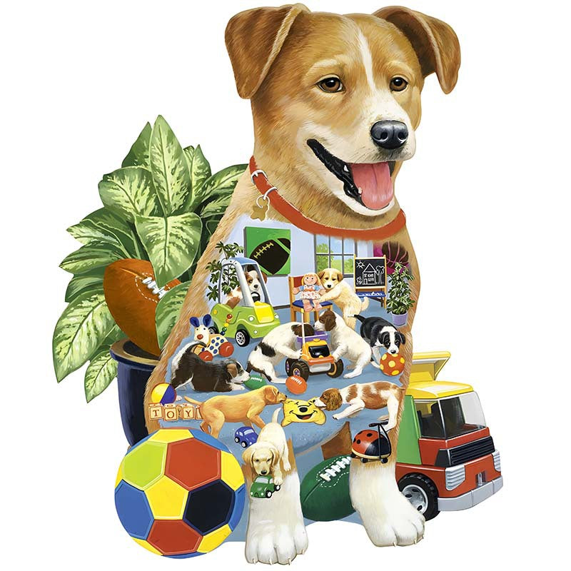 Puppy Playhouse - Wooden Jigsaw Puzzles - A3  - image 0