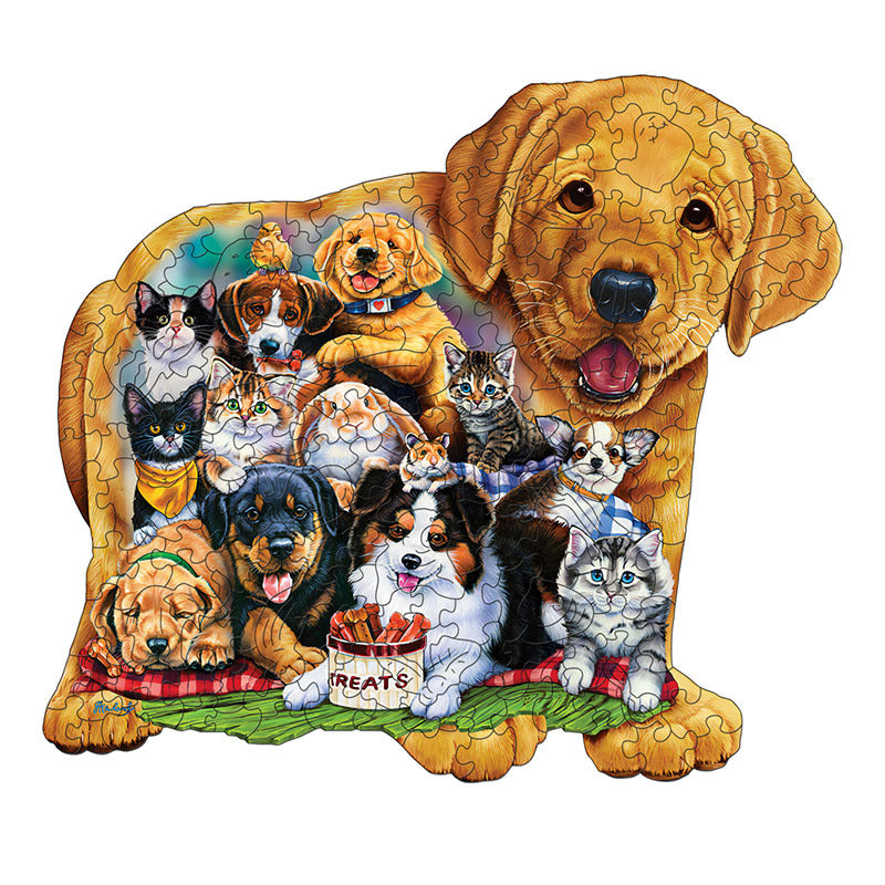 Puppy Pals - Wooden Jigsaw Puzzles - A3  - image 0