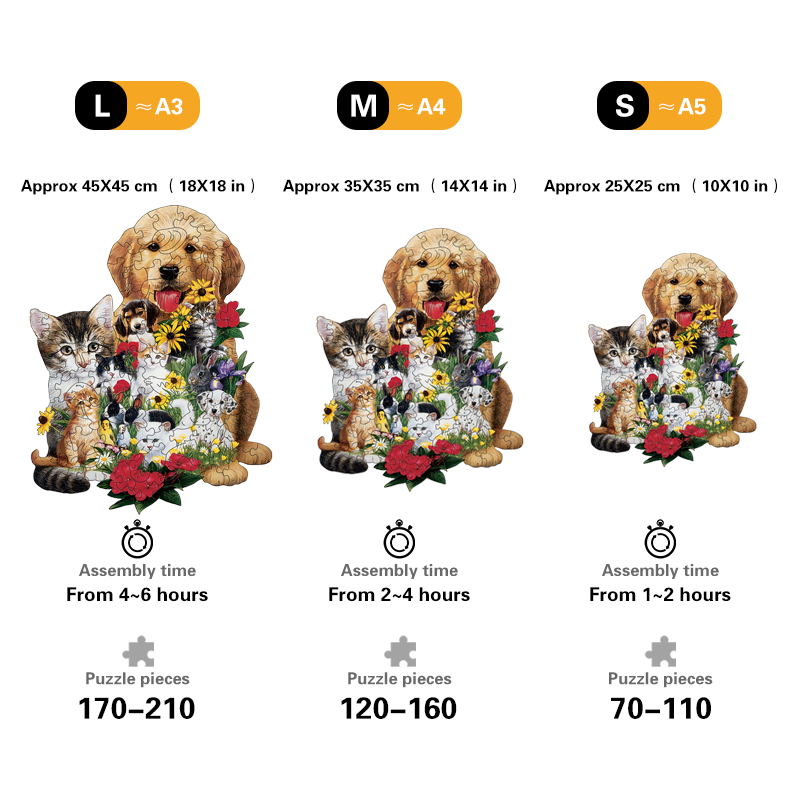 Puppies and Kittens - Wooden Jigsaw Puzzles - image 2