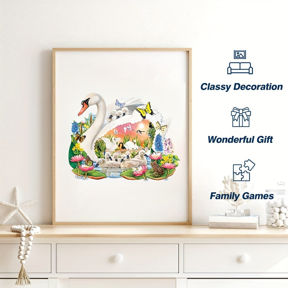 Swan In The Lake - Wooden Jigsaw Puzzles - image 4