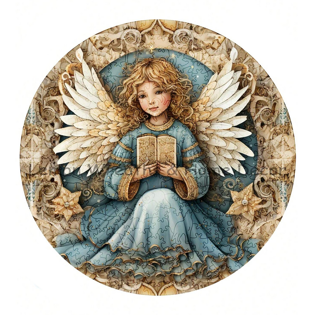 Angel - Wooden Jigsaw Puzzle - A3  - Wooden Gift Packaging - image 0