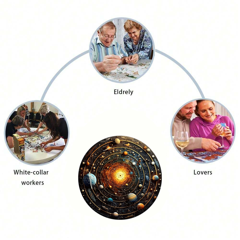 Cosmic Star Ring - Wooden Jigsaw Puzzle - image 2