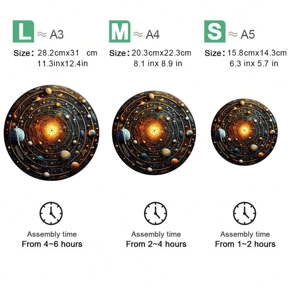 Cosmic Star Ring - Wooden Jigsaw Puzzle - image 1
