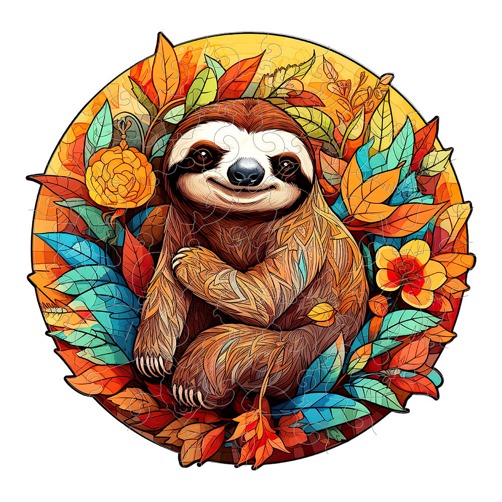 Sloth - Wooden Jigsaw Puzzle - A3 - image 0