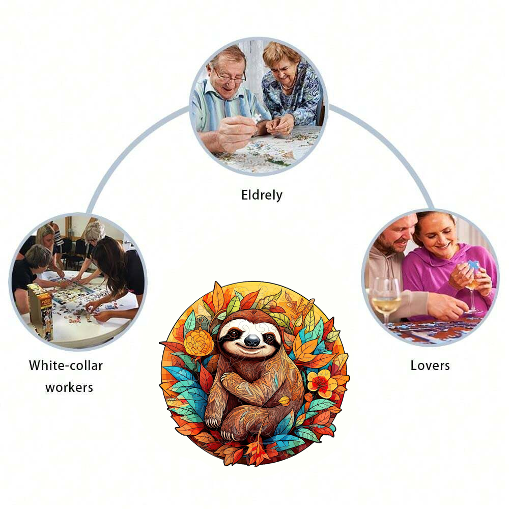 Sloth - Wooden Jigsaw Puzzle - image 2