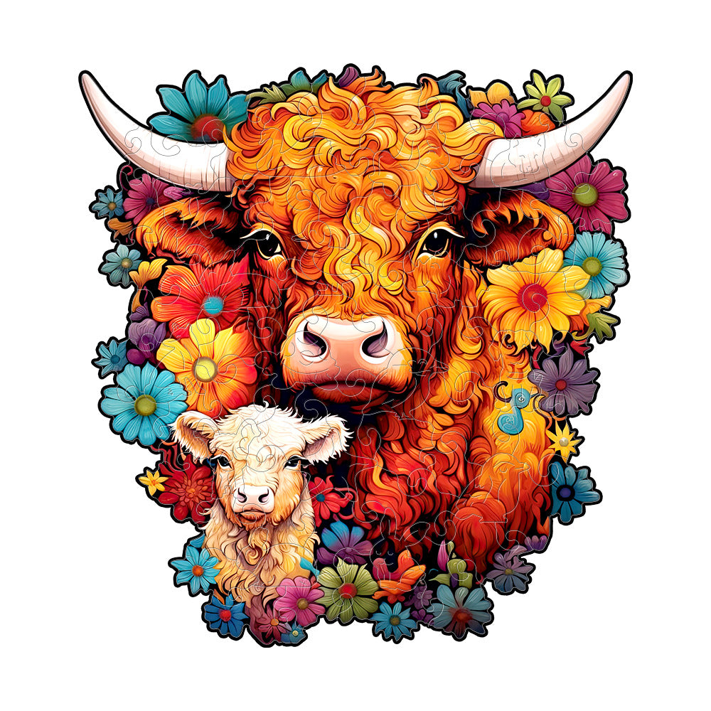 Cattle and Sheep - Wooden Jigsaw Puzzle - A3 - image 0