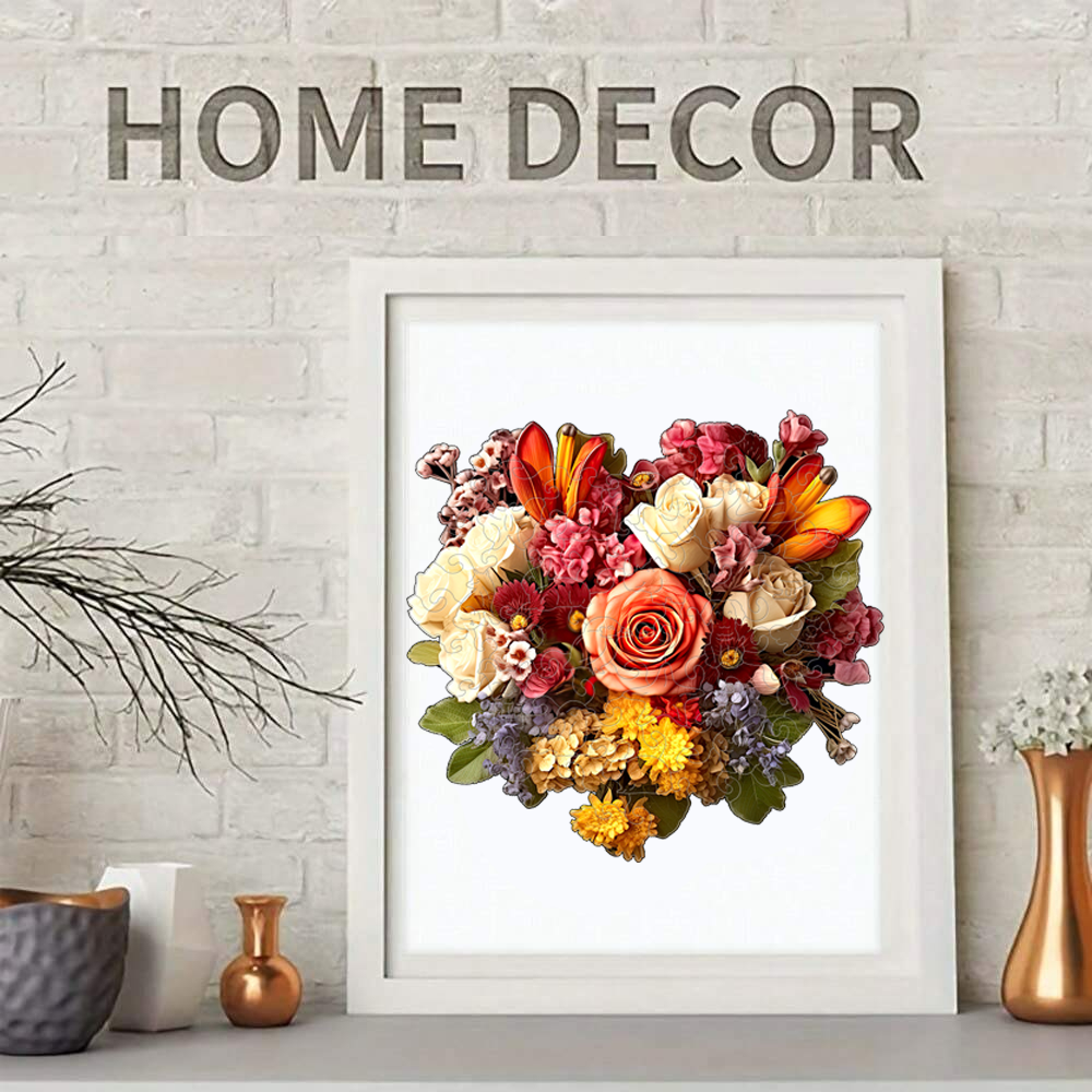 Heart Rose - Wooden Jigsaw Puzzle - image 3