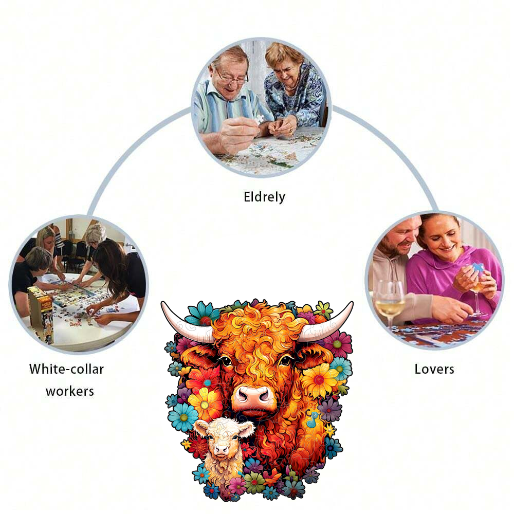 Cattle and Sheep - Wooden Jigsaw Puzzle - image 2