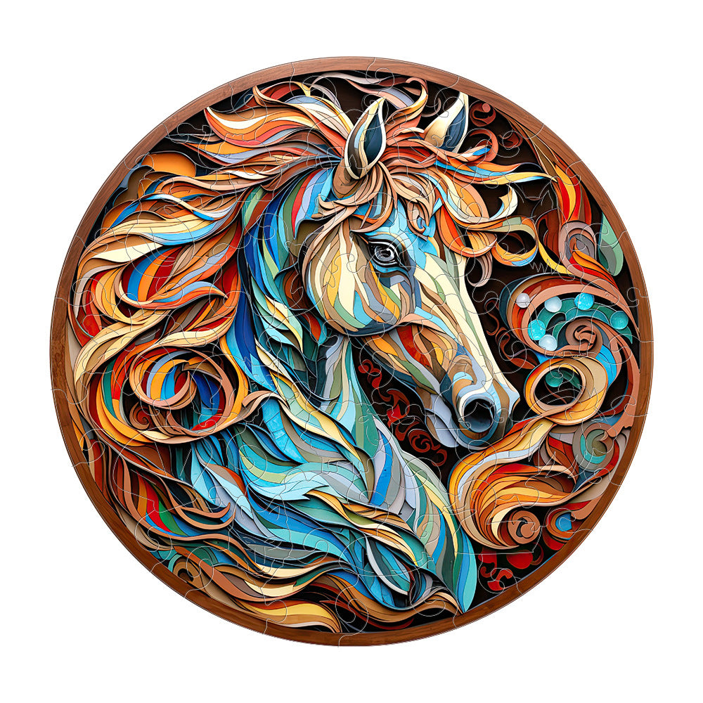 Horse - Wooden Jigsaw Puzzle - A3 - image 0