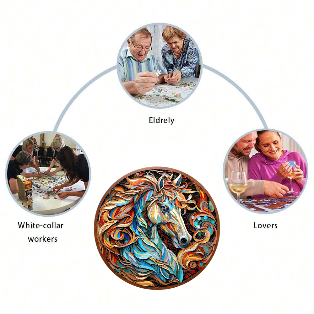 Horse - Wooden Jigsaw Puzzle - image 2