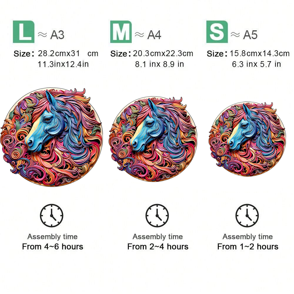 Horse - Wooden Jigsaw Puzzle - image 1