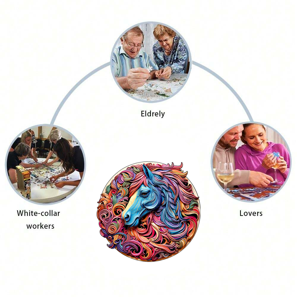 Horse - Wooden Jigsaw Puzzle - image 2