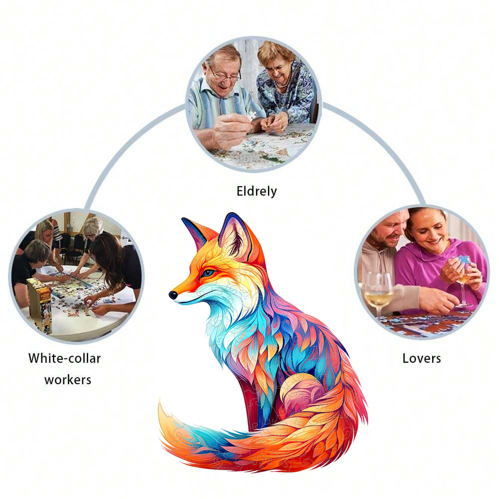 Fox- Wooden Jigsaw Puzzle - image 2