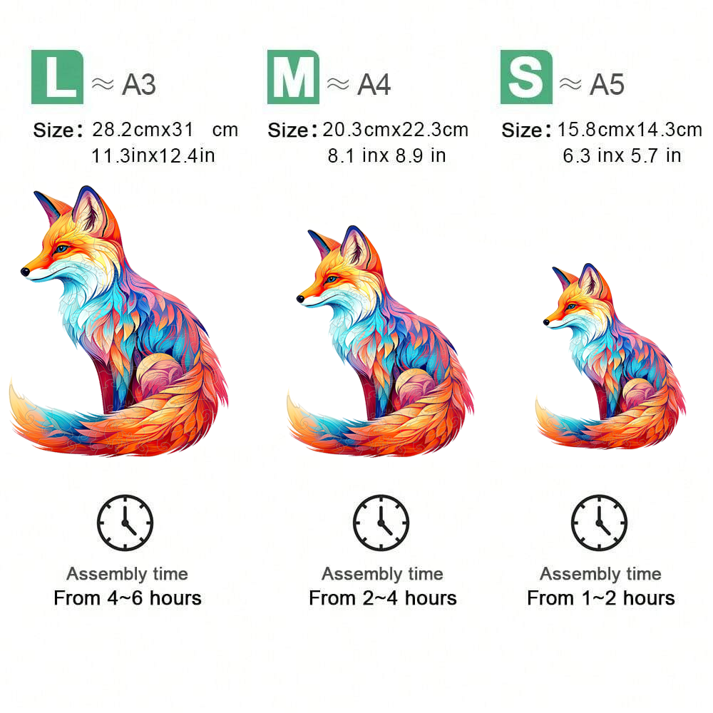 Fox- Wooden Jigsaw Puzzle - image 1