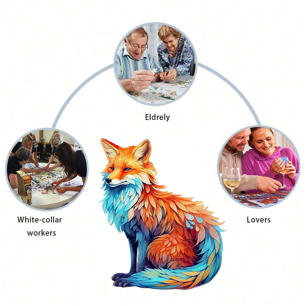 Fox- Wooden Jigsaw Puzzle - image 1