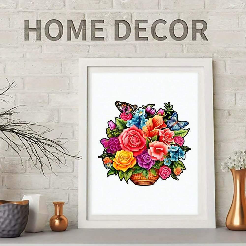 Flower Basket- Wooden Jigsaw Puzzle - image 3