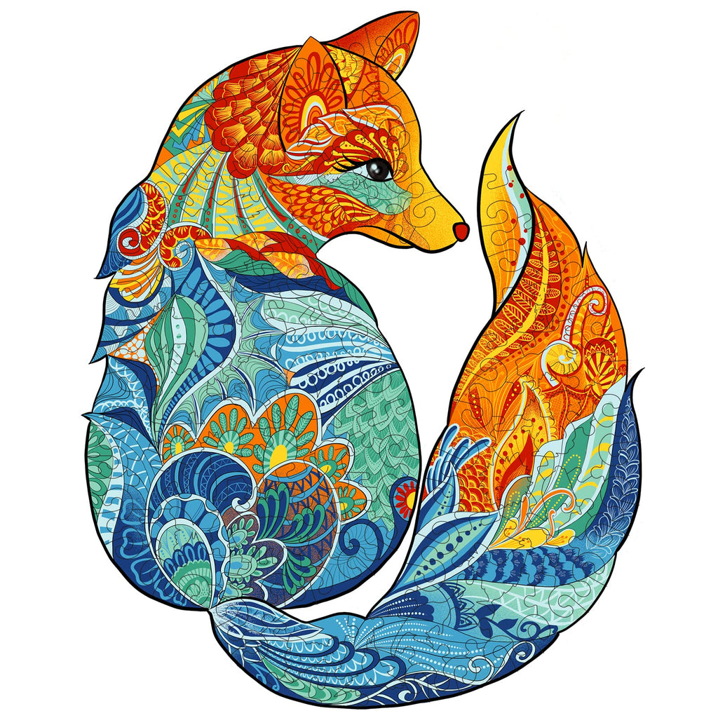 Wild Fox - Wooden Jigsaw Puzzles - A3  - image 0