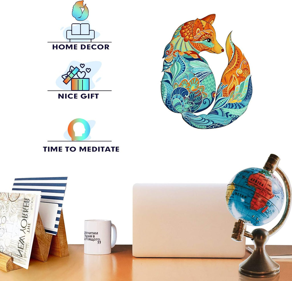 Wild Fox - Wooden Jigsaw Puzzles - image 3