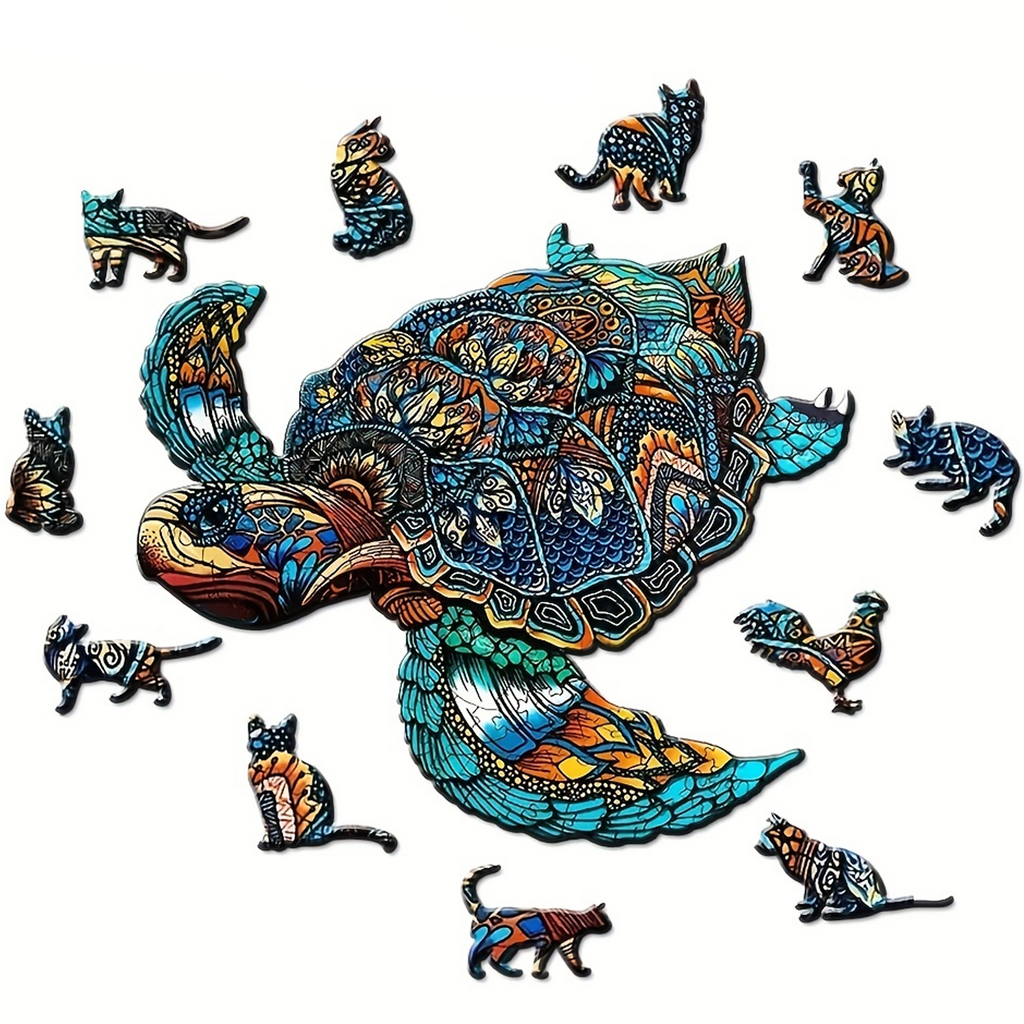 Reef Turtle - Wooden Jigsaw Puzzles - image 1