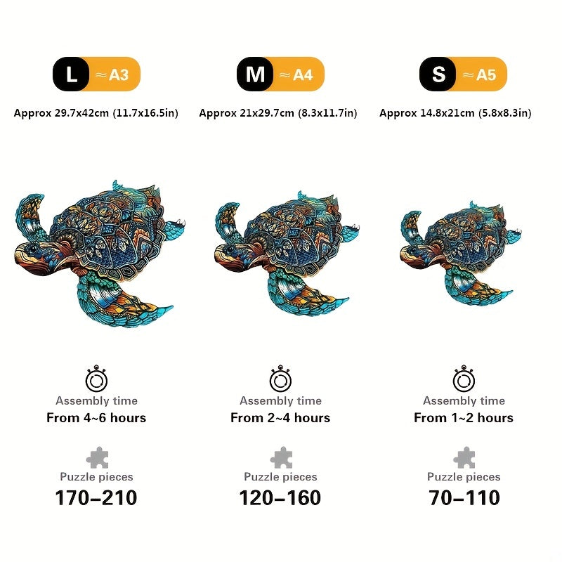 Reef Turtle - Wooden Jigsaw Puzzles - image 2