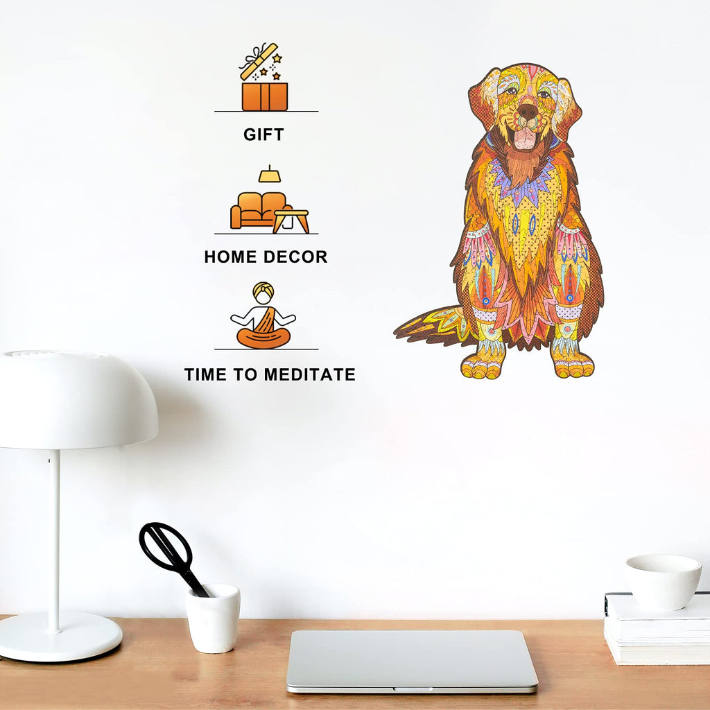 Golden Retriever- Wooden Jigsaw Puzzle - image 4