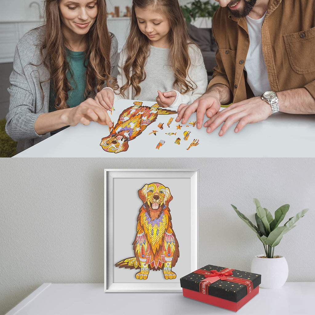 Golden Retriever- Wooden Jigsaw Puzzle - image 6