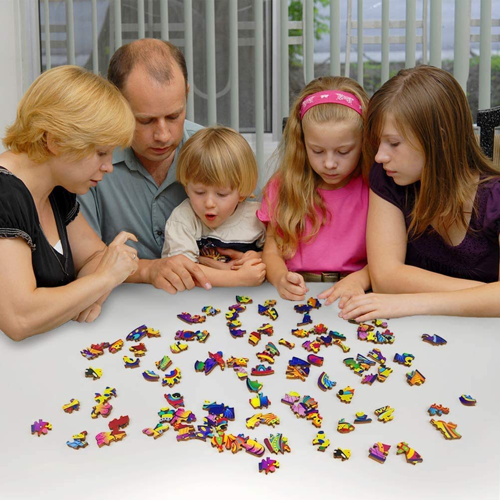 Colourful Sika Deer - Wooden Jigsaw Puzzle - image 4