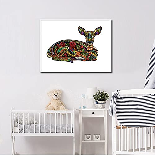 Colourful Sika Deer - Wooden Jigsaw Puzzle - image 3