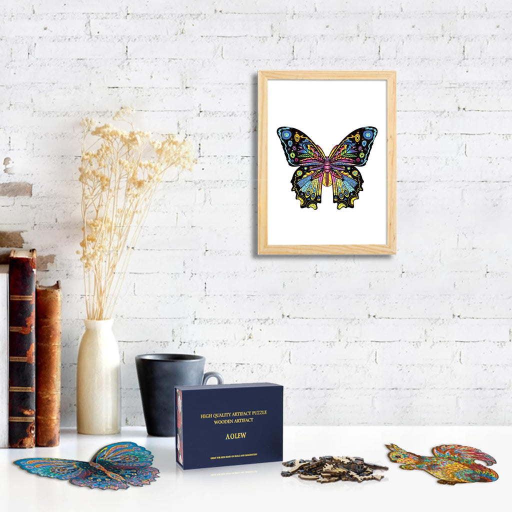 NeonButterfly - Wooden Jigsaw Puzzle - image 4