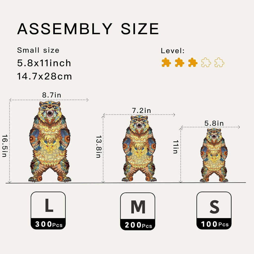 Bear King - Wooden Jigsaw Puzzle - image 3