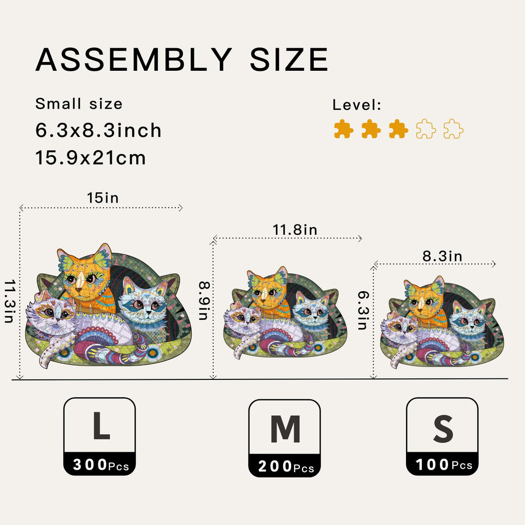 Cat nest - Wooden Jigsaw Puzzle - image 1