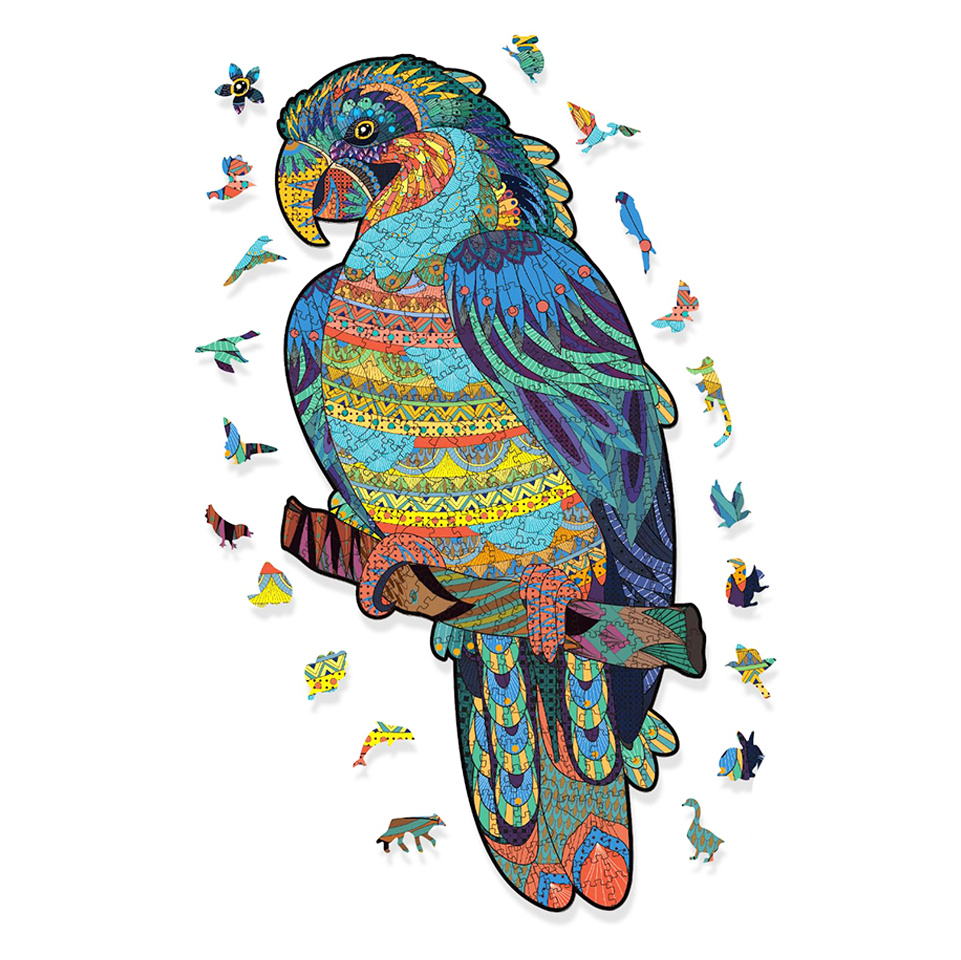 Parrot - Wooden Jigsaw Puzzle - image 1