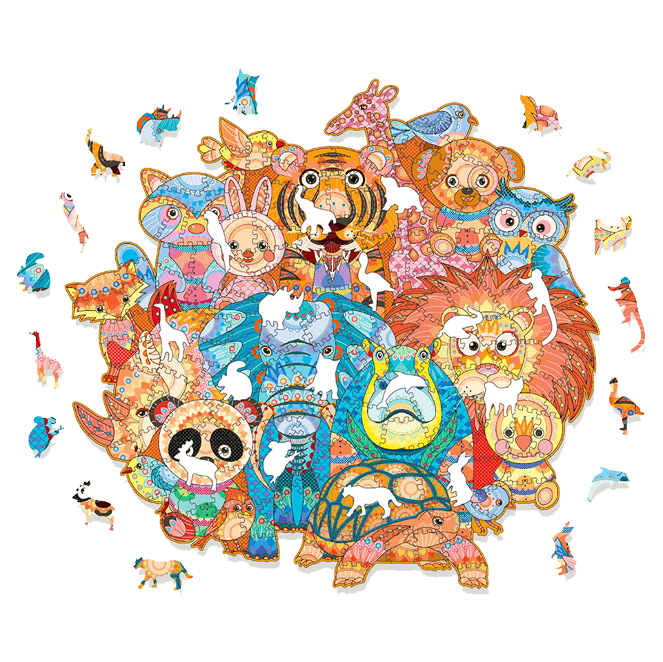 Zoo Animals - Wooden Jigsaw Puzzle - image 1