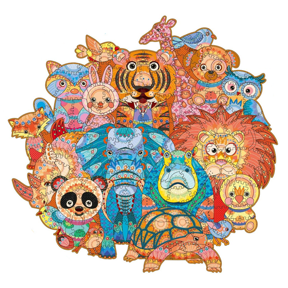 Zoo Animals - Wooden Jigsaw Puzzle - L (300pcs) - image 0